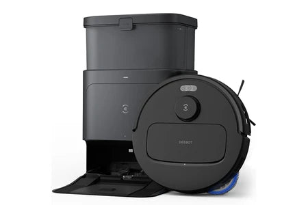 Aspirateur robot Ecovacs Aspirateur Robot N30 PRO Omni Noir, Robot Aspirateur Laveur Avec Omni Station, 10000Pa, Nettoyage Humide adaptatif TruEdge