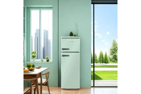 Réfrigérateur congélateur en haut Linarie Réfrigérateur congélateur retro Arzy LJDD206GREEN 206 Litres Vert