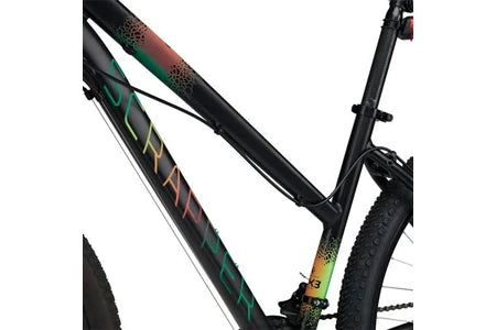 VTT Eden Bikes Vélo VTT 27.5'' Femme SCRAPPER EXALTA 3.1 avec cadre en aluminium, 21 Vitesses, équipé Shimano et double freins à disque.