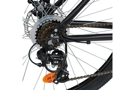 VTT Eden Bikes Vélo VTT 27.5'' Femme SCRAPPER EXALTA 3.1 avec cadre en aluminium, 21 Vitesses, équipé Shimano et double freins à disque.