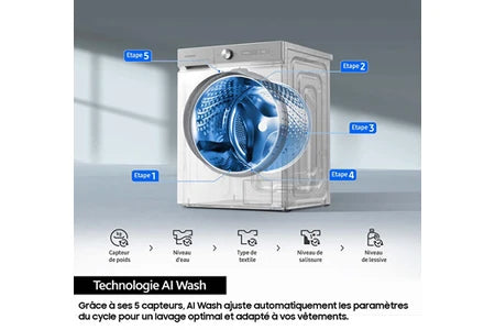 Lave-linge hublot Samsung WW11DG5B25AH