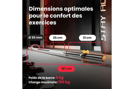 Banc de musculation Hop-Sport Ensemble d'haltères 165 kg et Banc de Musculation Multifonction HS-1075, Pupitre de Biceps, Papillon, Poulie haute, Set de disques de poids en