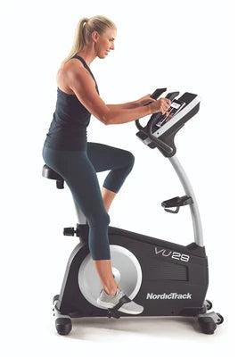 Vélo d'appartement NordicTrack Vélo d'appartement VU29 connecté iFIT / Écran tactile 14 HD / Effective 9kg