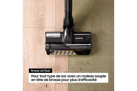 Aspirateur balai Samsung Aspirateur balai laveur Pack Jet 85 Pet vert + Double Serpilliere Spray + 2eme filtre a particules fines