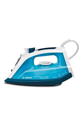 Fer à repasser Bosch Sensixx'x DA10 SensorSecure TDA1024210 - Fer à vapeur avec fermeture automatique - semelle : Palladium-glissee - 2400 Watt - bleu nuit magique/bleu