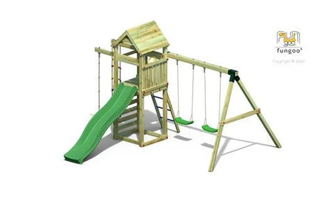 Autre jeu de plein air Fungoo Station de jeux GAIA avec Balançoire Double