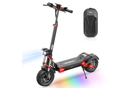 Trottinette électrique&nbsp;iScooter Trottinette Electrique iX8 65-70km 1200W*2 48V20Ah Pneus 12 Pouces,Double Entraînement,4 Vitesses Réglables ,150 kg,Avec Sac et écran