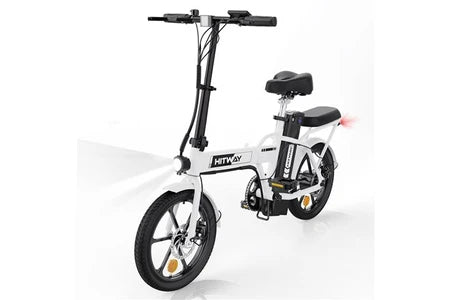 Vélo électrique&nbsp;Hitway Vélo Électrique pliant - BK5 - Pneu 16 pouces - Blanc
