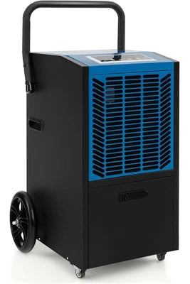 Déshumidificateur Giantex Déshumidificateur Professionnel 66 L/Jour, Pompe et Tuyau de Vidange, Minuterie 24H, Bleu