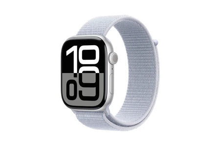 Apple watch Apple Apple Watch Series 10 GPS 46mm Boîtier en Aluminium Argent avec Boucle Sport Nuée bleue
