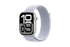 Apple watch Apple Apple Watch Series 10 GPS 46mm Boîtier en Aluminium Argent avec Boucle Sport Nuée bleue