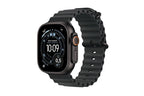 Apple watch Apple Watch Ultra 3 GPS + Cellular 49mm Boitier en Titane Noir avec Bracelet Océan Noir