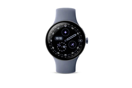 Montre connectée Google Pixel Watch 4 45 mm Bluetooth Gris satiné avec bracelet sport fluoroélastomère Gris Quartz