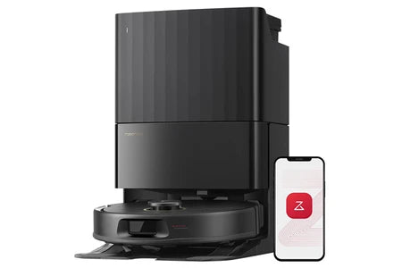 Aspirateur robot Roborock Qrevo S5V- Upgrade du S7 Max Ultra -12000 Pa -Aspirateur Robot Laveur avec Station -Séchage à l'air Chaud-Noir