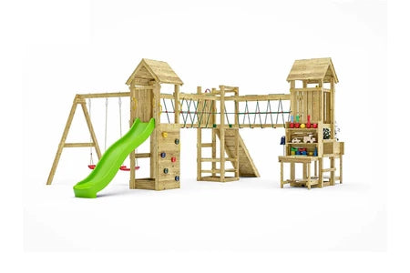 Balançoire et portique multi-activités Fungoo Aire de jeux XXL Optimizer -