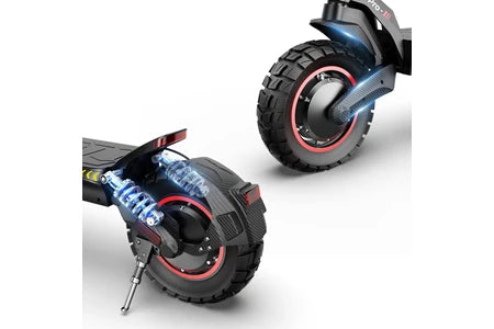 Trottinette électrique&nbsp;iScooter Trottinette Electrique iX7 Pro 1000W*2 Double Entraînement-Autonomie 80km- 17.5Ah- Pneus 10 Pouces 150 kg-Avec Écran LCD et Sac