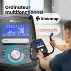 Vélo d'appartement Hop-Sport Vélo d'appartement HS-090H Apollo, Masse d'inertie 13 kg, Vélo d’intérieur, Contrôle par application, 12 programmes d'entraînement, Résistance 32