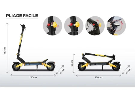 Trottinette électrique&nbsp;Urbanglide Urbanglide 1000GT 2x2 - 23.2Ah/52V