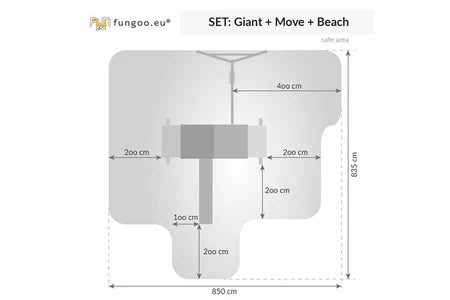 Autre jeu de plein air Fungoo Station de jeux GIANT MOVE + BEACH