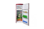 Réfrigérateur congélateur en haut Linarie Réfrigérateur congélateur 2 portes retro Arzy LJDD206BORDEAUX 206 Litres Bordeaux