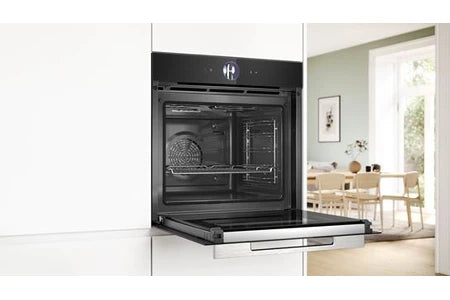 Four encastrable Bosch Série 8 Four intégrable avec fonction vapeur 60 x 60 cm Noir HRG7764B1