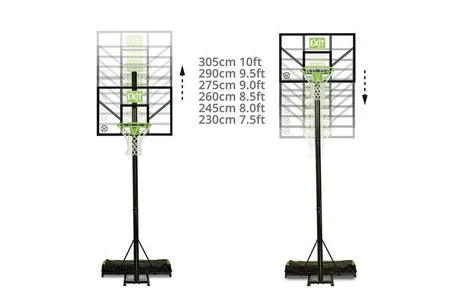 Autre jeu de plein air EXIT Panneau de basket mobile Comet - vert/noir