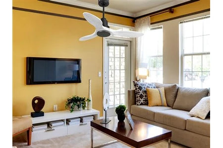 Ventilateur de plafond Klassfan Ventilateur de plafond Réversible Thermostat Wifi Moteur à courant continu Toits en pente Télécommande Hypersilence Mémoire Shopify Vendible