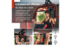Machines de musculation et Home Gym Hop-Sport Station de Musculation Multifonction HS-1054K, Appareil de musculation, 3 stations + 72 kg, Sac de boxe, Gants de boxe, Module Papillon, Barre de