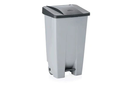 Poubelle WAS Germany Poubelle à pédale en Polypropylène 120 L noir L 410 mm l 510 mm H 870 mm