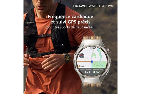 Montre connectée Huawei WATCH GT6 PRO 46MM NOIR+FREEBUDS 6I BLANCS