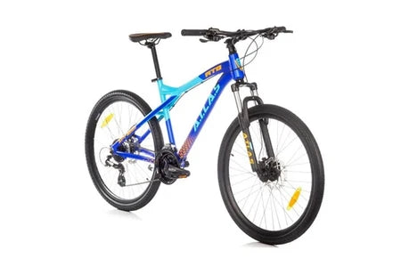 VTT Eden Bikes Vélo VTT 26 Mixte Bleu ATLAS / avec Cadre rigide et Fourche télescopique
