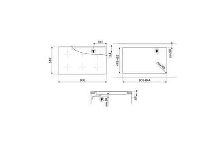 Plaque induction Smeg SI2951D