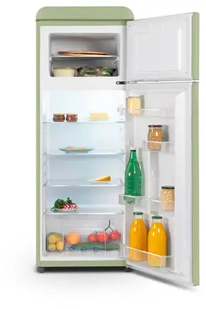 Réfrigérateur congélateur en haut Schneider SCDD208VVA vintage retro annees 50