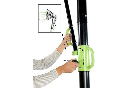 Autre jeu de plein air EXIT Panneau de basket mobile à roulettes Galaxy - vert/noir