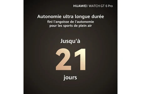 Montre connectée Huawei WATCH GT6 PRO 46MM NOIR+FREEBUDS 6I BLANCS