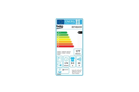 Sèche-linge pompe à chaleur Beko B5T48243W ironfinish