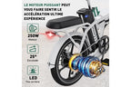 Vélo électrique&nbsp;Hitway Vélo Électrique pliant - BK5 - Pneu 16 pouces - Blanc