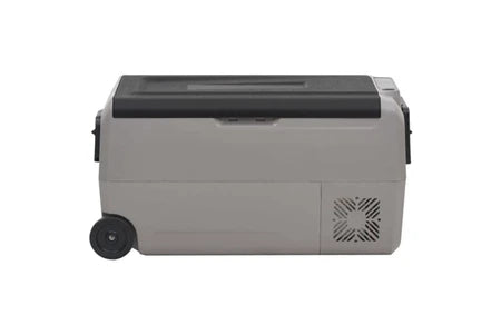 Glacière vidaXL Glacière avec roue et poignée noir et gris 60 L PP et PE