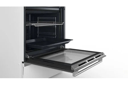 Cuisinière vitrocéramique Bosch Série 6 Cuisinière électrique pose-libre Blanc HKS79R220