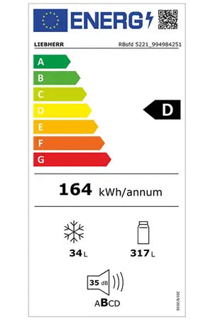 Réfrigérateur 1 porte Liebherr RBsfd5221-22 BioFresh