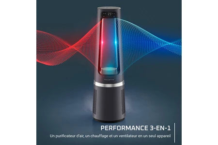 Purificateur Rowenta ECLIPSE 3 EN 1 CONNECT PURIFICATEUR/CHAUFFAGE/VENTILATEUR INTELLIGENT QU5072F0