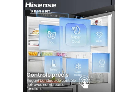 Réfrigérateur 1 porte Hisense RL3K370SAIE Gris Anthracite