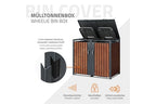 Poubelle Non renseigné ML-Design Box pour 2 Poubelles, 240L, 132x80x116,3 cm, en Acier/Acier Corten,