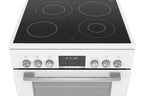 Cuisinière vitrocéramique Bosch Série 6 Cuisinière électrique pose-libre Blanc HKS79R220
