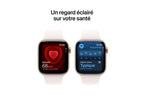 Apple watch Apple Watch Series 11 GPS 42mm Boitier en Aluminium Or Rose avec Bracelet Sport Rose Tendre - S/M