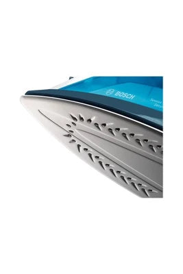 Fer à repasser Bosch Sensixx'x DA10 SensorSecure TDA1024210 - Fer à vapeur avec fermeture automatique - semelle : Palladium-glissee - 2400 Watt - bleu nuit magique/bleu