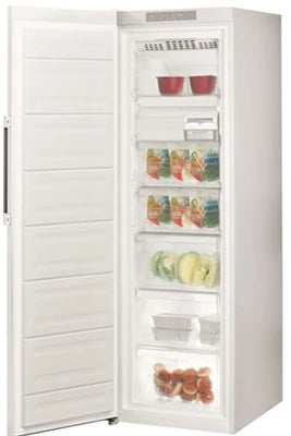 Congélateur armoire Whirlpool UW8 F2Y WBI F 2 - Congélateur - vertical - largeur : 59.5 cm - profondeur : 63 cm - hauteur : 187.5 cm - 263 litres - classe E - blanc global