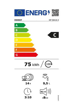 Lave-vaisselle pose libre Indesit I0FD641AX
