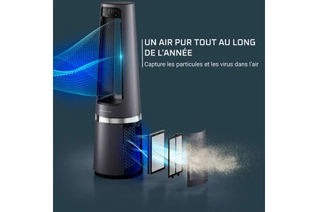 Purificateur Rowenta ECLIPSE 3 EN 1 CONNECT PURIFICATEUR/CHAUFFAGE/VENTILATEUR INTELLIGENT QU5072F0