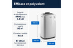 Climatiseur mobile Delonghi PAC EM82K.1